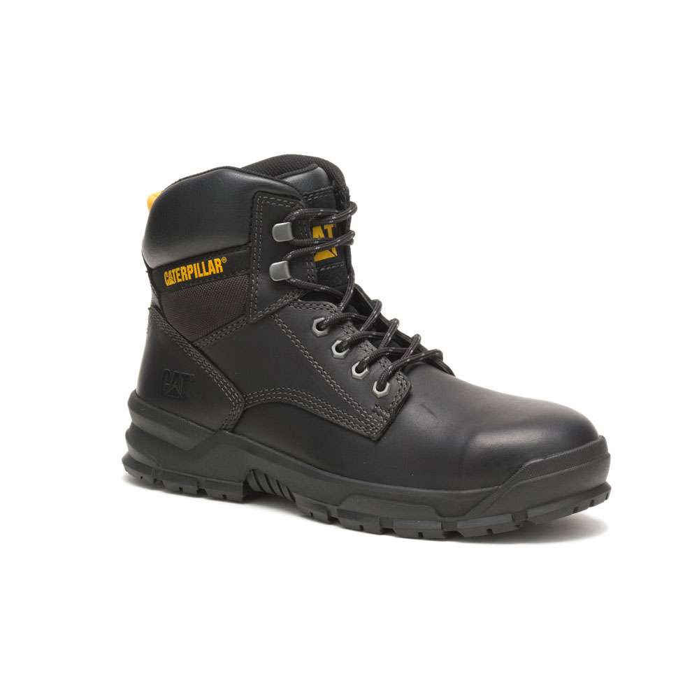 Caterpillar Boots Pakistan - Caterpillar Mobilize Alloy Toe Mens Ankle Boots Black (830615-LMB)